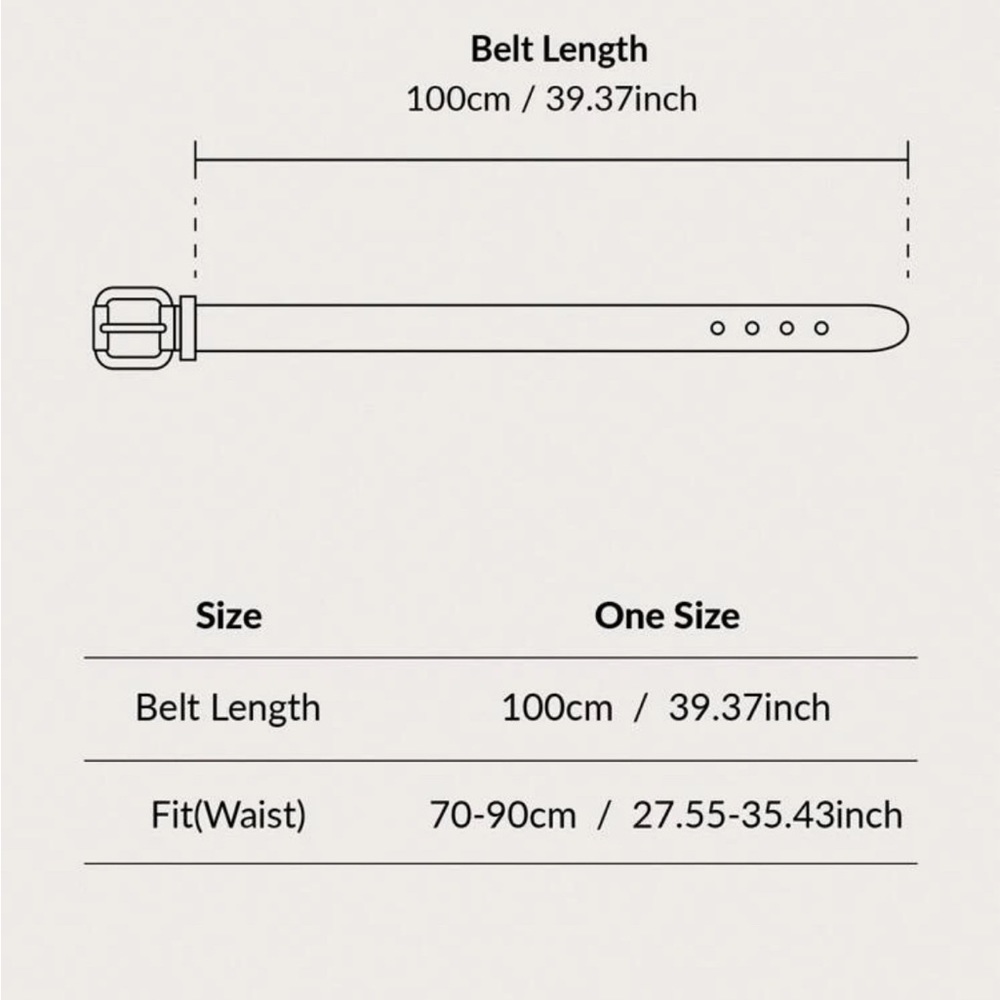 Classic Black Vegan Leather Bee Belt - Picture 4 of 5